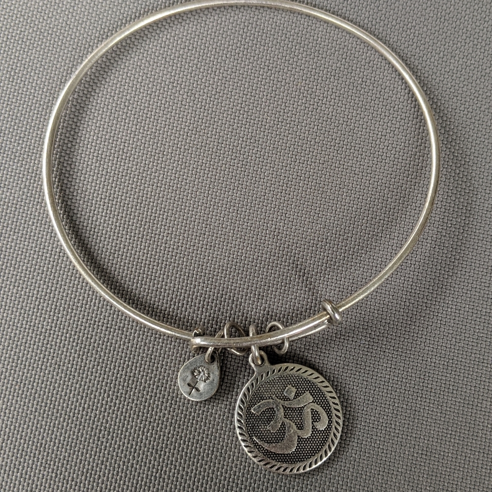 Alex and Ani om symbol silver bracelet